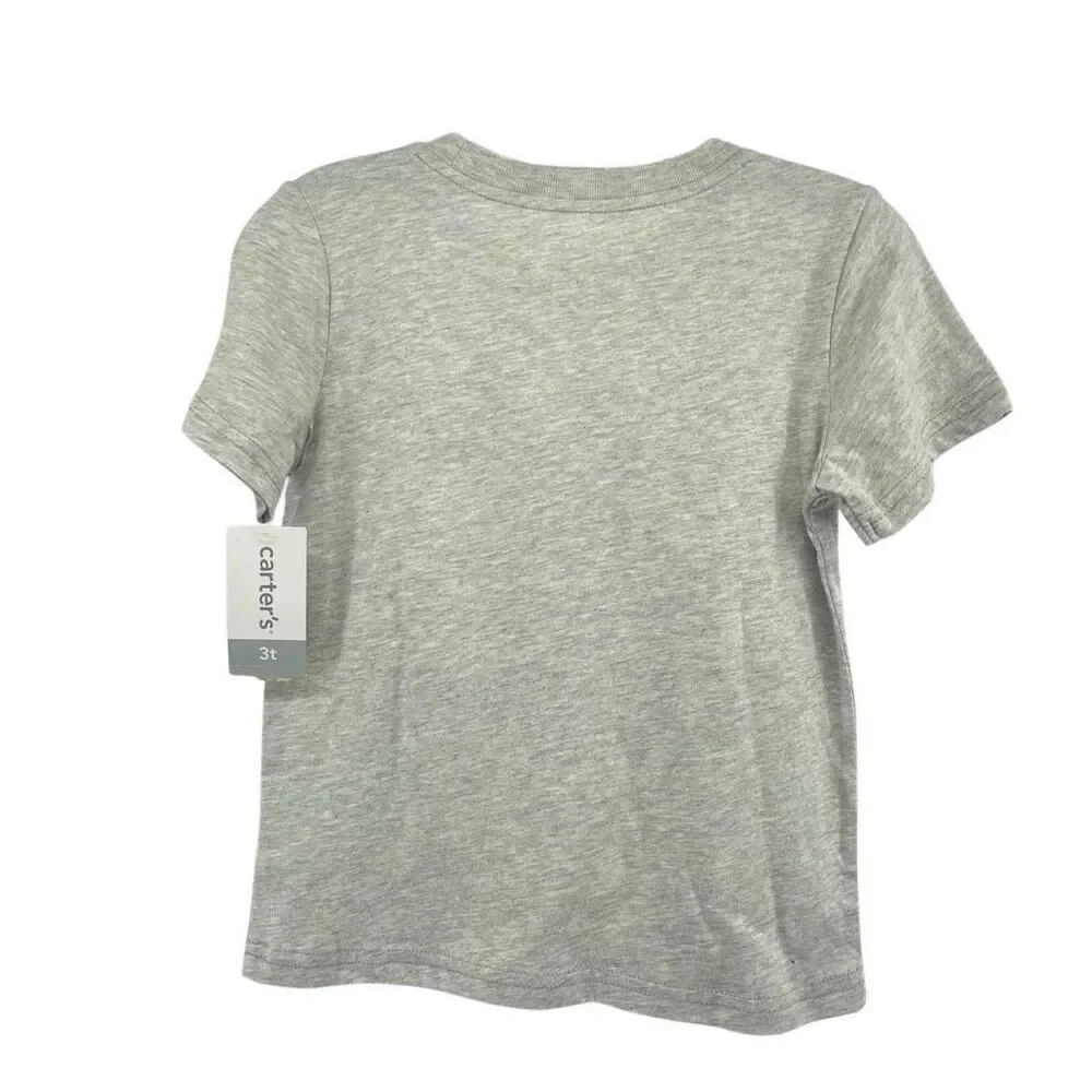 Carter’s Toddler Boys 3T Grey Deep Sea Explorer Graphic Short Sleeve Tee
